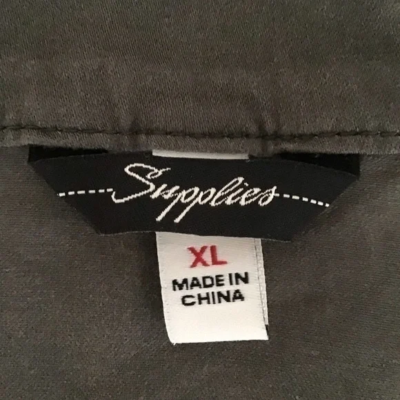 NEW Car Coat Jacket XL Fatigue Green Stretch Elastic Sleeves Supplies Union Bay - Picture 6 of 16